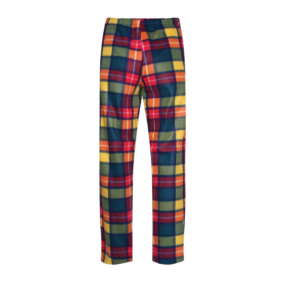 Unisex Fuzzy Warm Plaid Fleece Pajama Pants