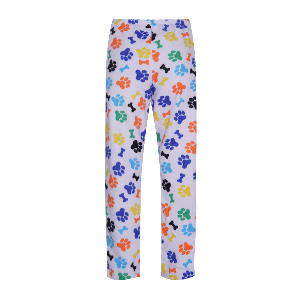 Unisex Fuzzy Warm Fleece Pajama Pants Pattern