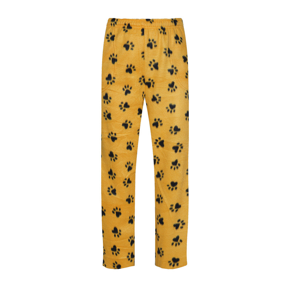 Unisex Fuzzy Warm Fleece Pajama Pants Pattern