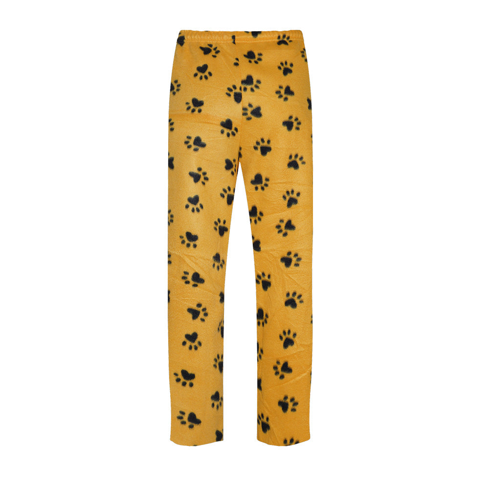 Unisex Fuzzy Warm Fleece Pajama Pants Pattern